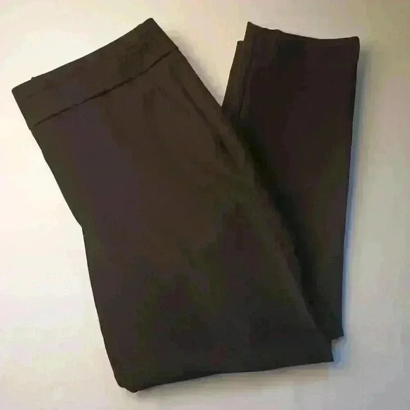 Chico's Brand Pants Size 10 Straight Leg High Rise Black - Picture 1 of 11